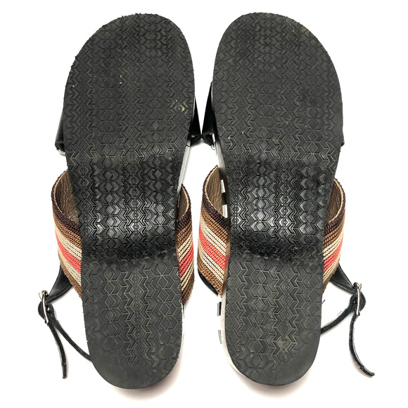 SOLD! Marni Women Leather Raffia Sandals - Picture 8 of 8